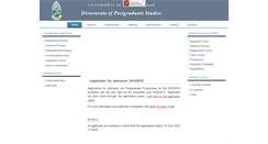 Desktop Screenshot of postgraduate.udsm.ac.tz