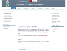 Tablet Screenshot of postgraduate.udsm.ac.tz